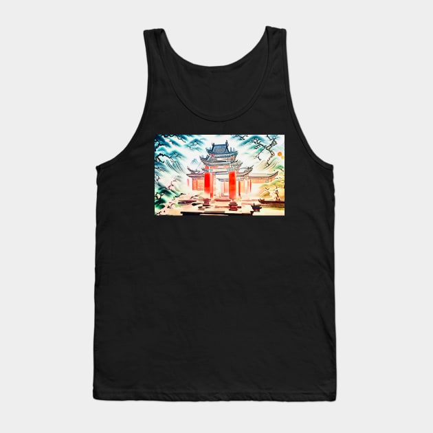 Temple complex in Asia Tank Top by Zamart20